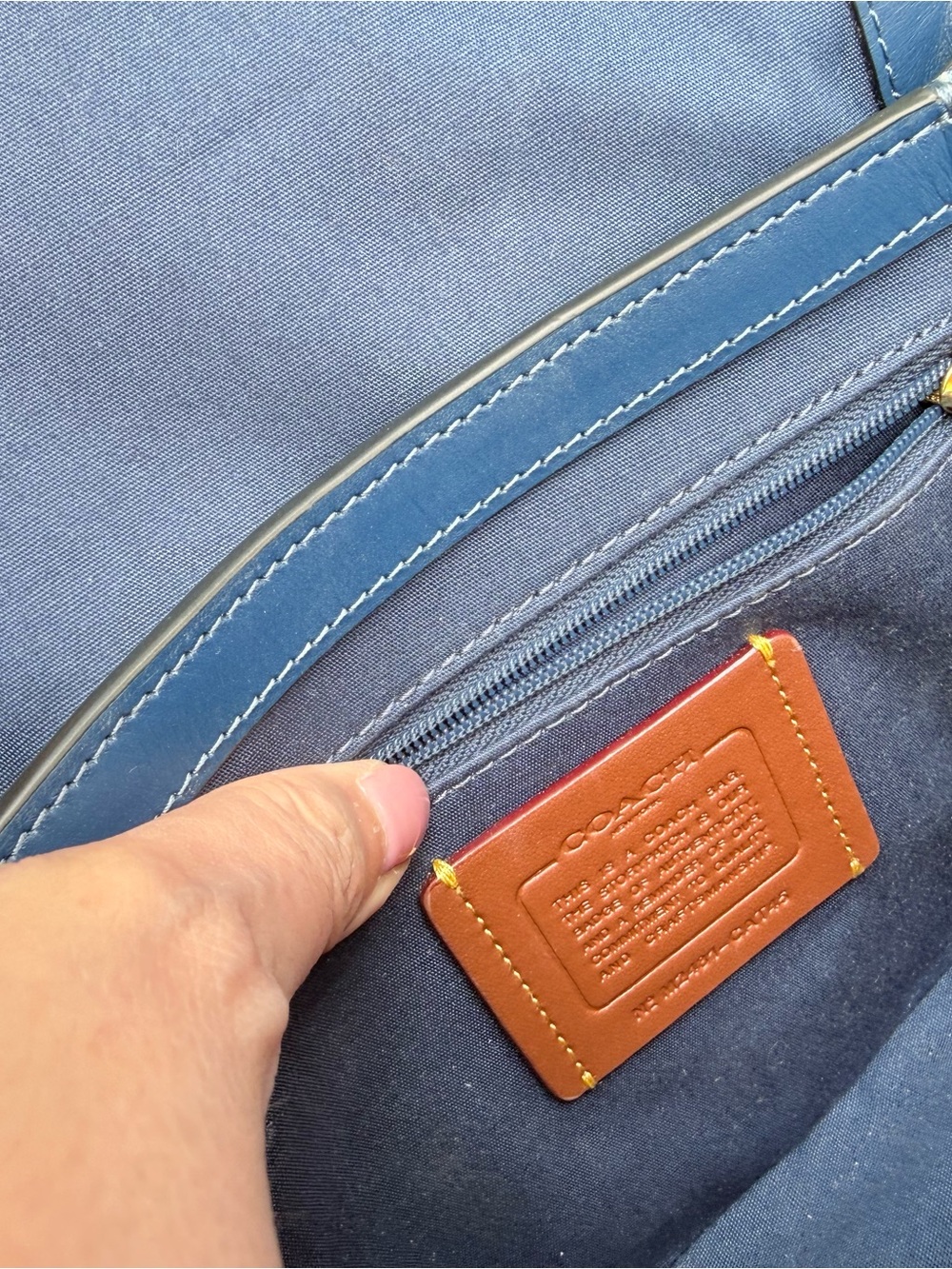 Coach Cassie Denim Crossbody Bag 19 - Picture 11 of 14